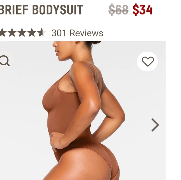 Skims New Seamless Sculpt Brief Bodysuit/Broze/M - Picture 3 of 6